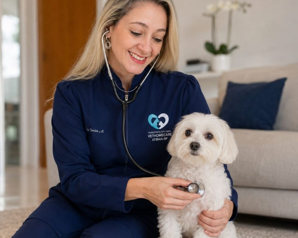 Fachada e produtos de Vet Home Care - Dra. Anna Carolina Aleixo